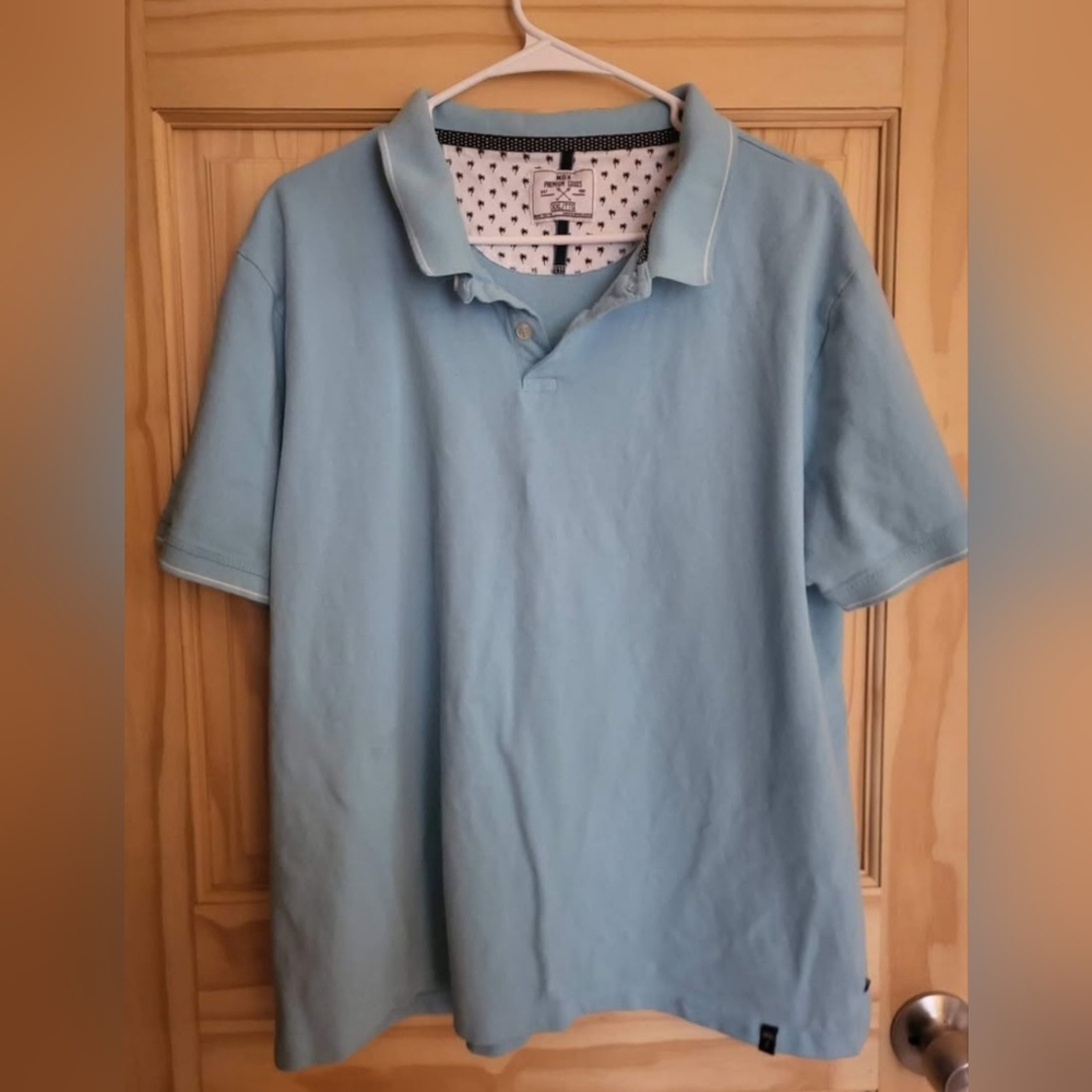 Mens MBX baby blue polo size XXL